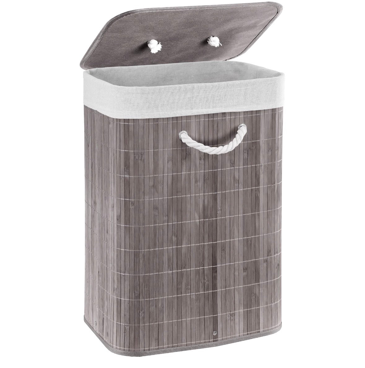 Bamboo Laundry Basket with Lid