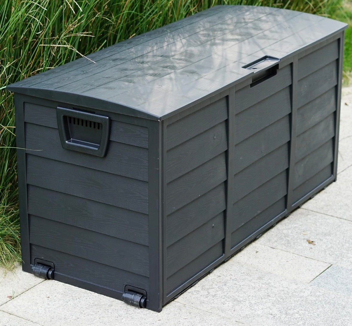 Black 300L Plastic Storage Box