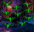 10PC Halloween Spooky Deco 3D Hanging Bats for Trees Glow-In-The-Dark