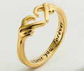 Heart Hand Hug Ring
