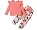 Long SleeveTop+Floral Pants