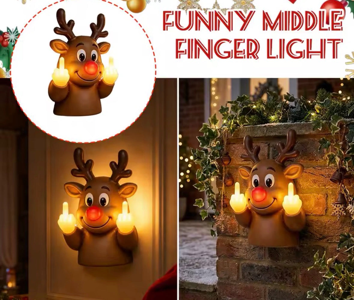 Creative Reindeer Finger Decor Night Light,LED