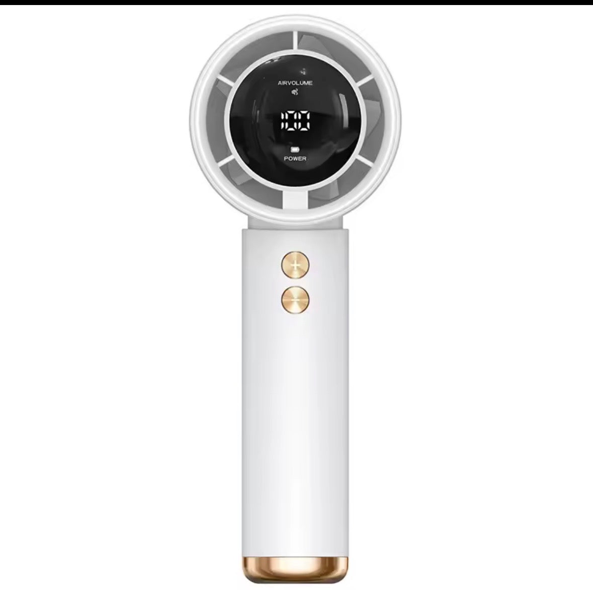 Portable Handheld Turbo Fan Air Cooler LED Display USB Rechargeable