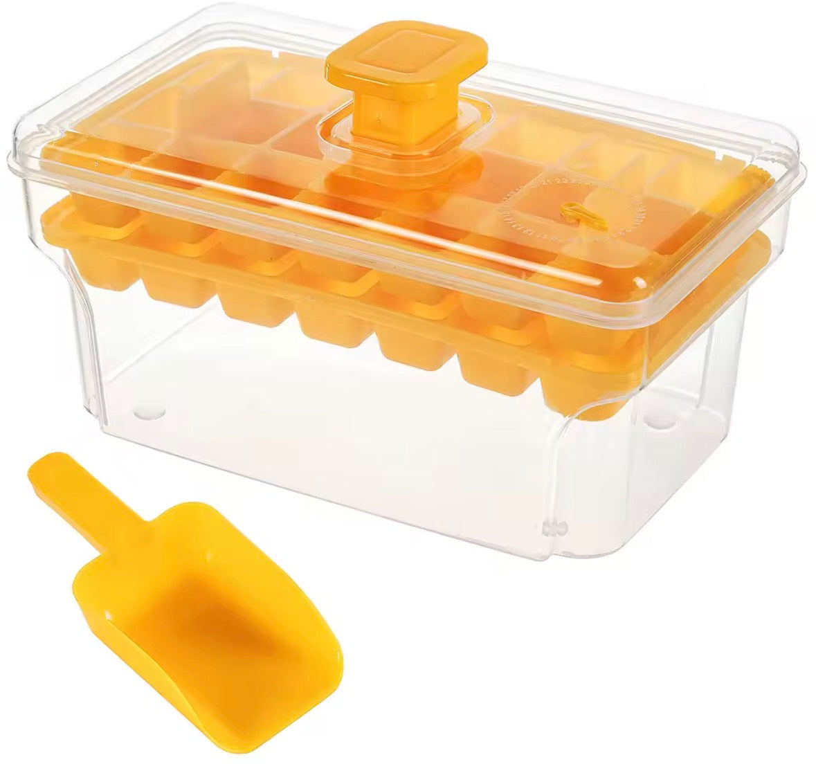68 Grids Ice Cube Tray With Lid And Storage Box