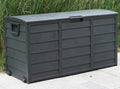 Black 300L Plastic Storage Box
