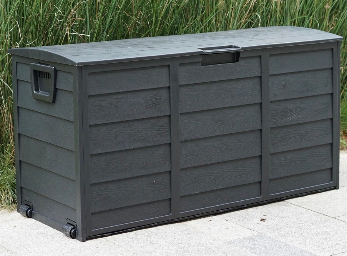 Black 300L Plastic Storage Box