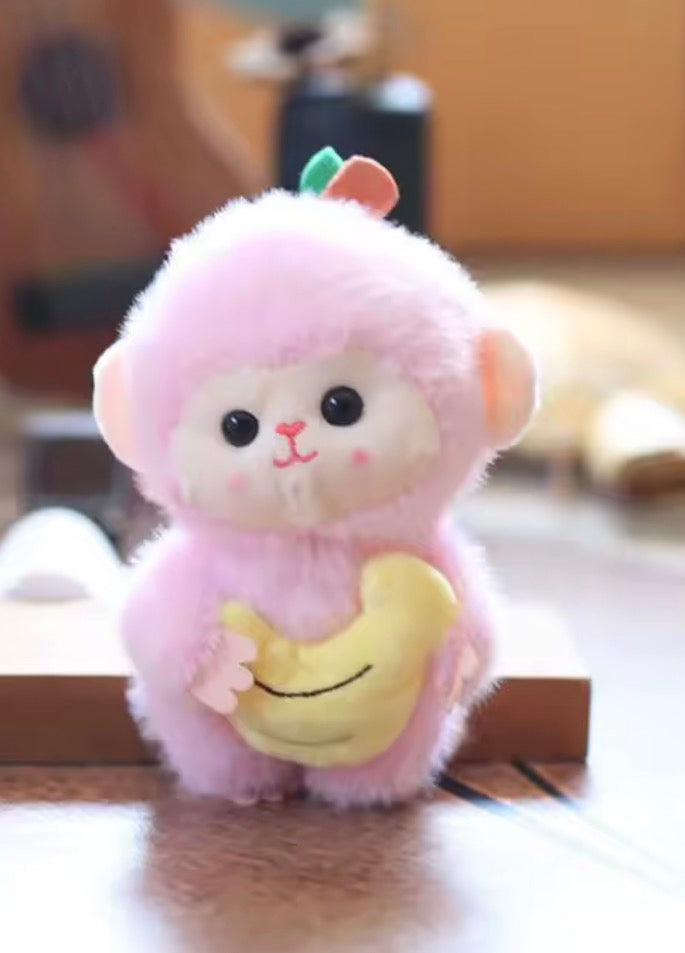 Plush Monkey Keychain