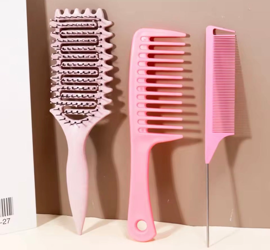 3pc Hair Brush Set