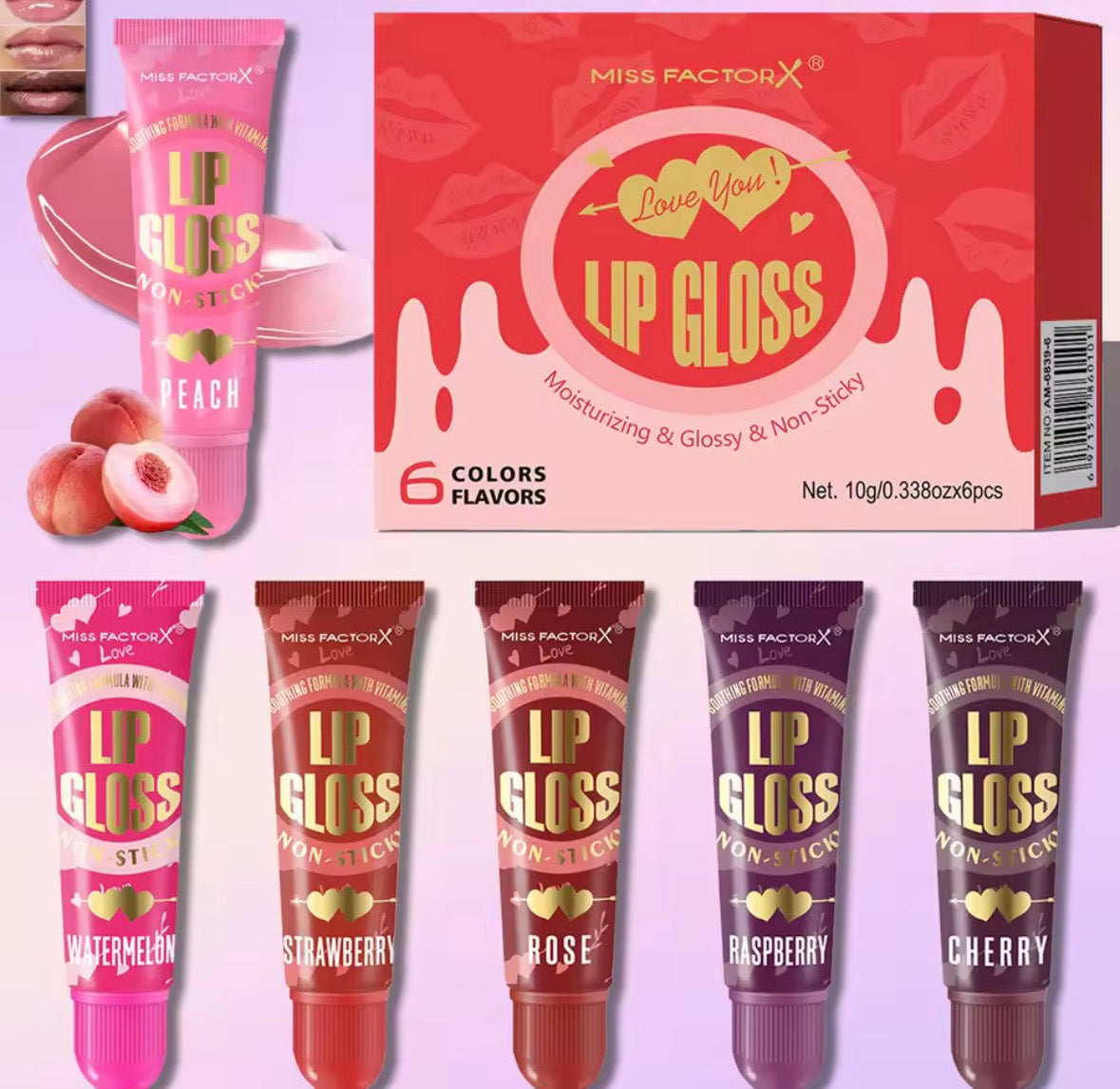 6pc Lip Gloss