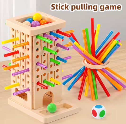 Montessori Sensory Fine Motor Skills Toy Color Cognitive Learning Counting Sticks Game