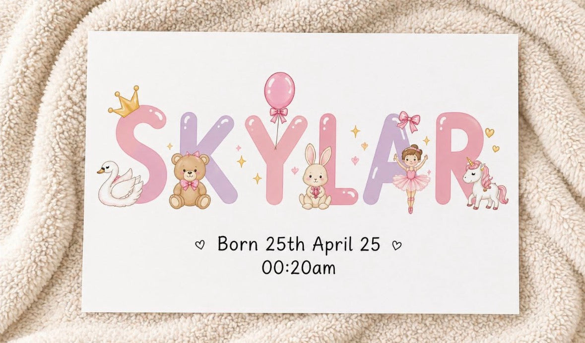 Personalised Nursery Print