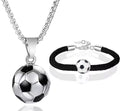 Boys Football Necklace/bracket Set