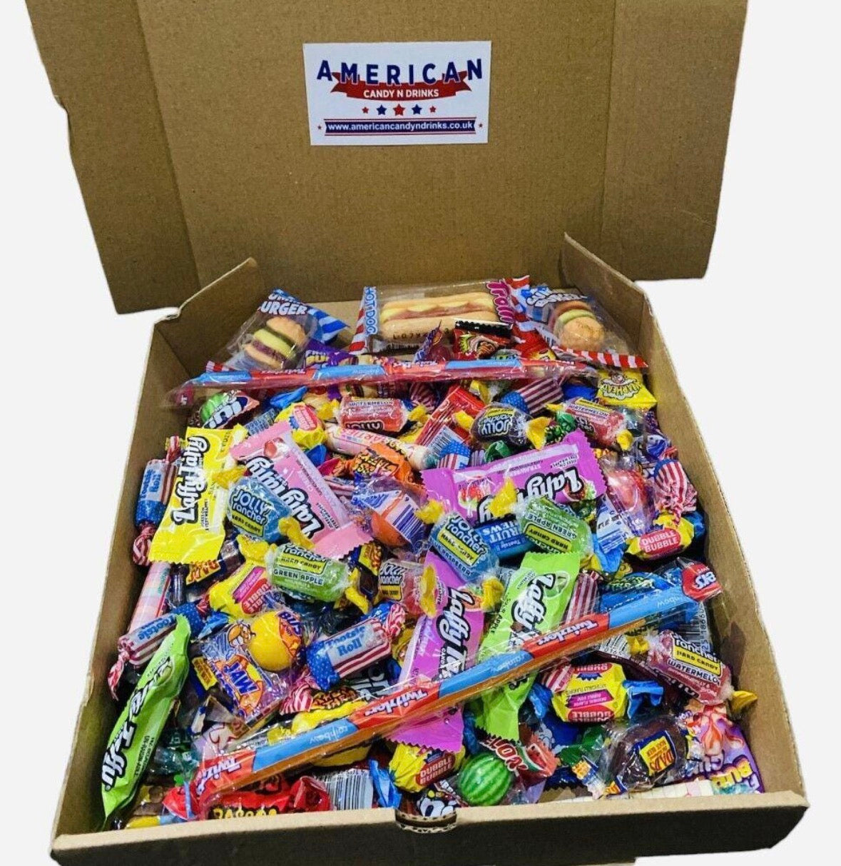 American Sweet Box Candy Hamper 50 Piece