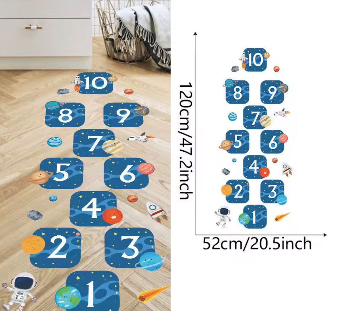 Floor Hop Scotch Stickers