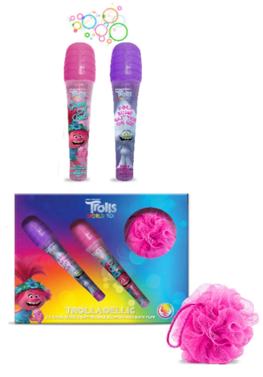 Bubble Blowers 2x100ml Bath Puff World Tour