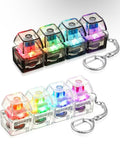 1pc Light-Up Keyboard Keychain Fidget Toy