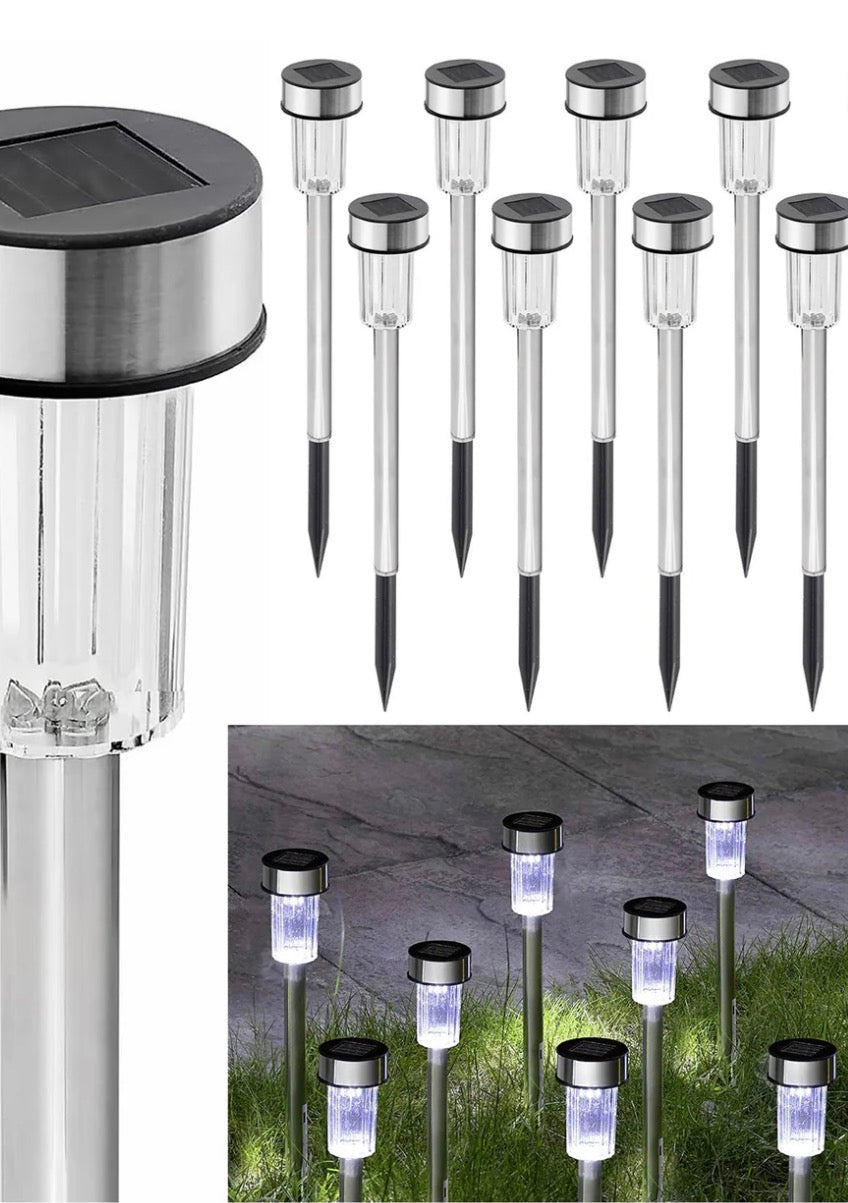 Solar Lights Outdoor Garden 10 Pieces
