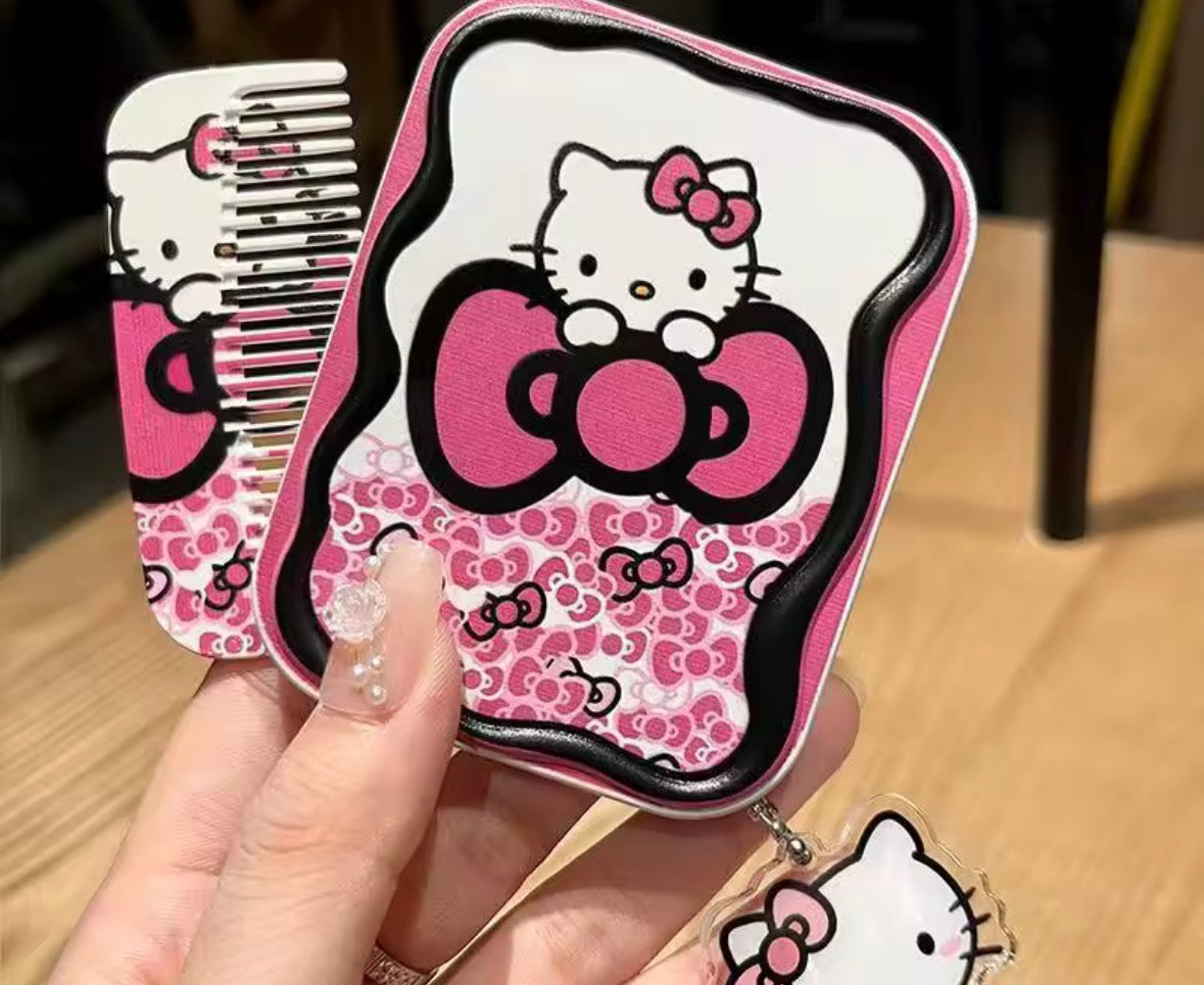 HK Makeup Mirror Portable Pocket