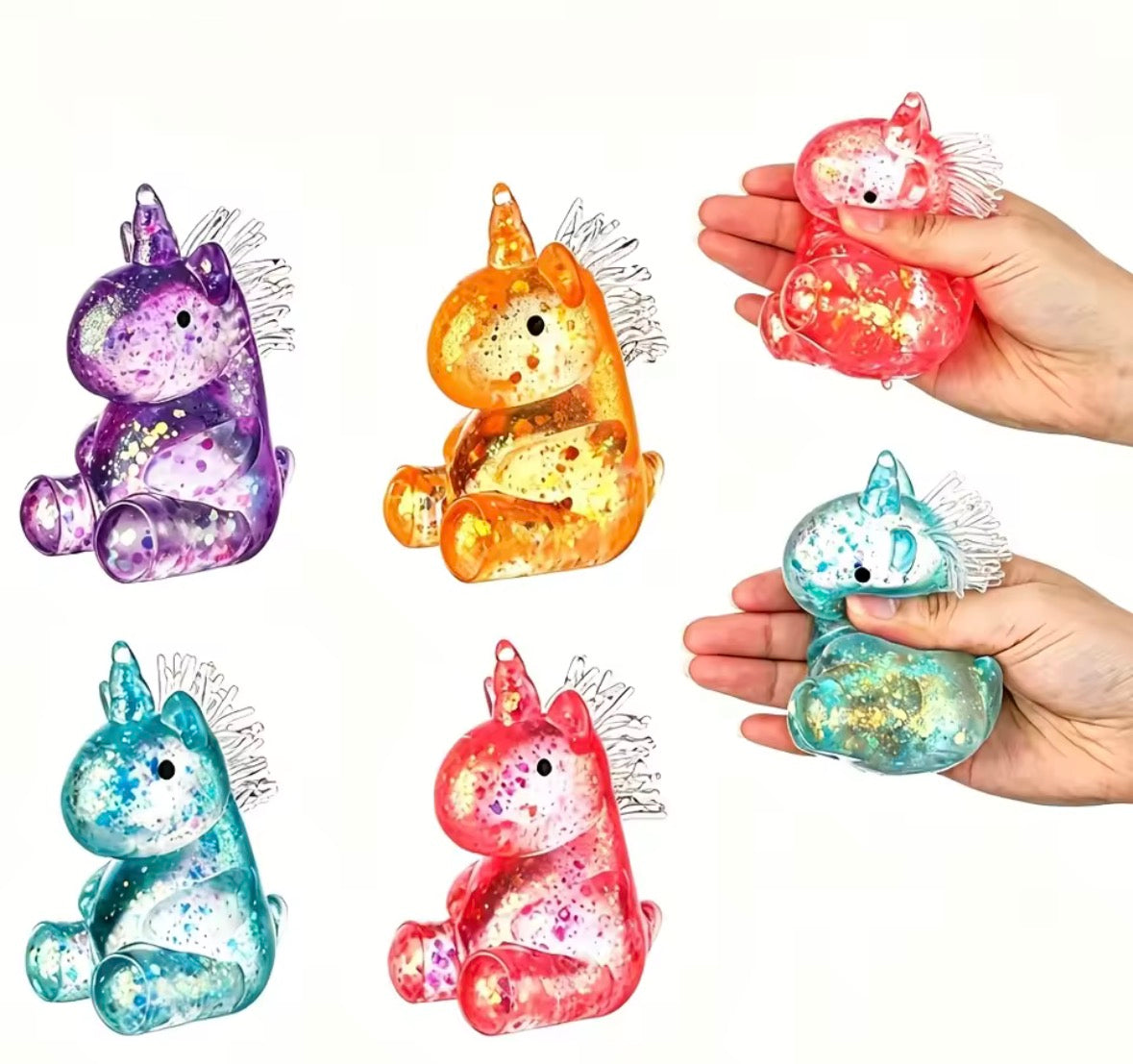 2Pcs Cute Horse Sensory Squishy