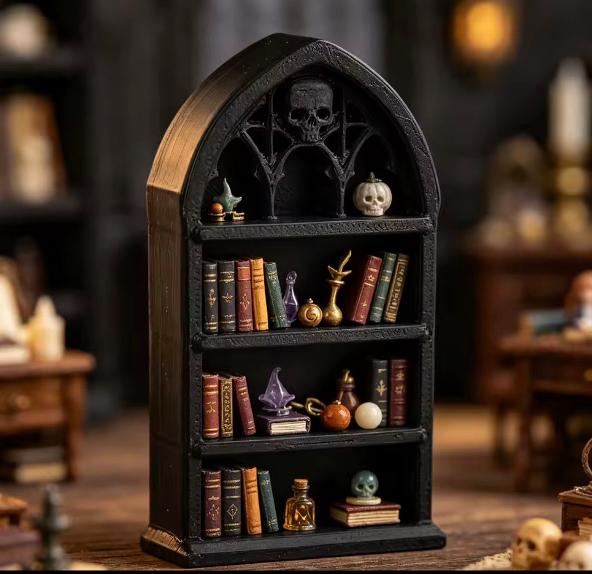 3D Printed Halloween Decor Mini Bookcase