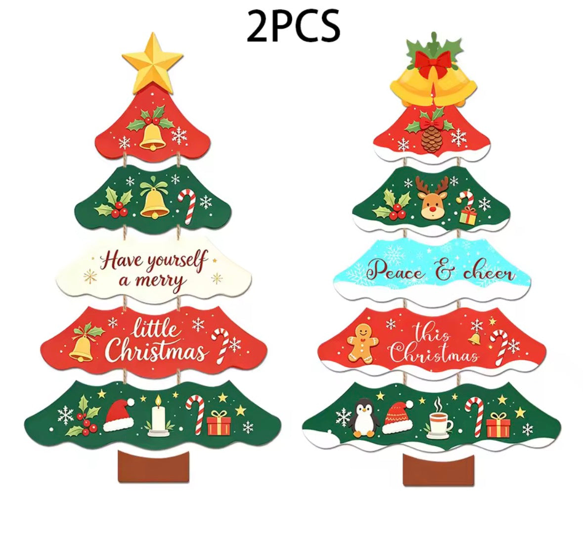 Christmas Tree Paper Hanging Ornament
