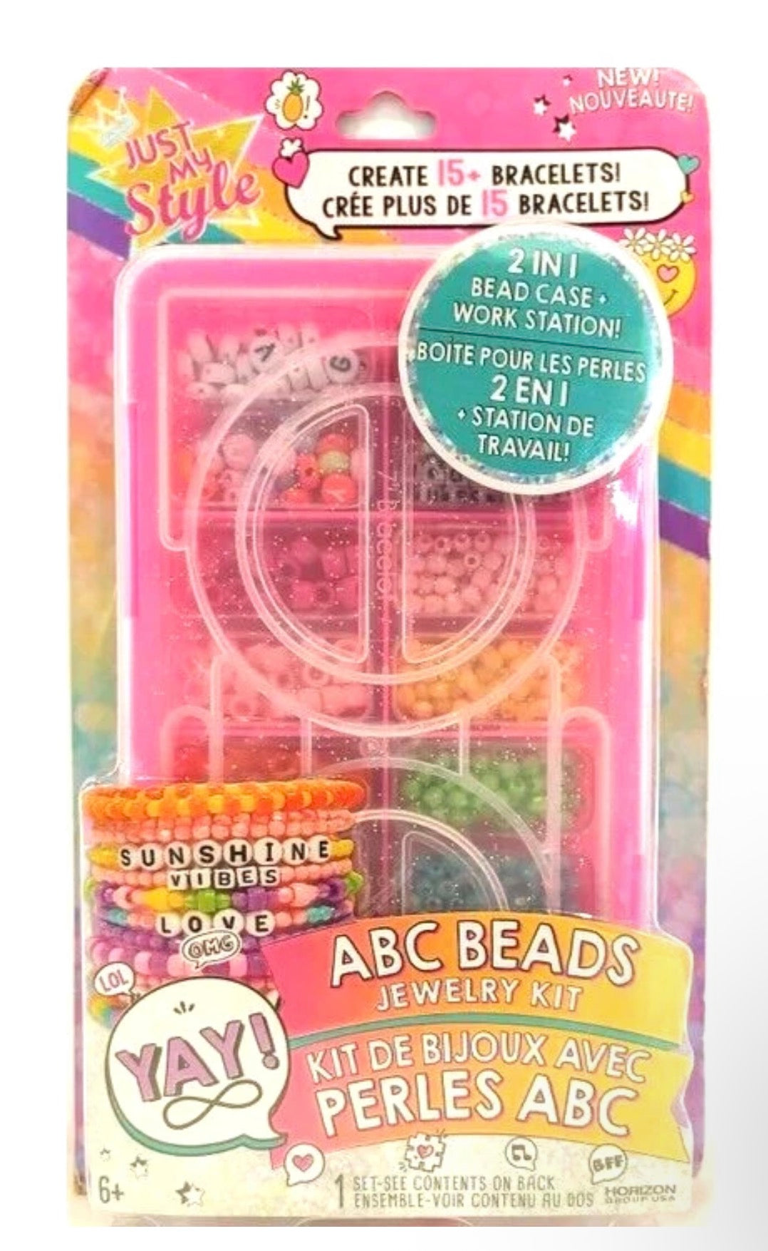 Girls Bracelet Necklace Bead Kit Beads