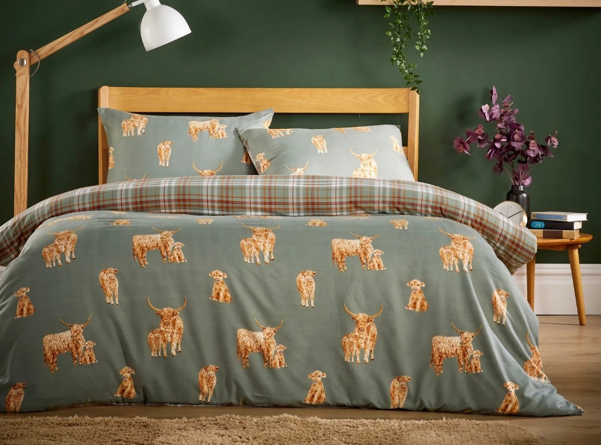 Highland cow Duvet set