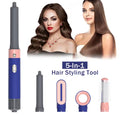 5-in-1 Hair Dryer Brush Curling Iron with Fast Heating Diffuser & Comb Attachments for Hair Styling