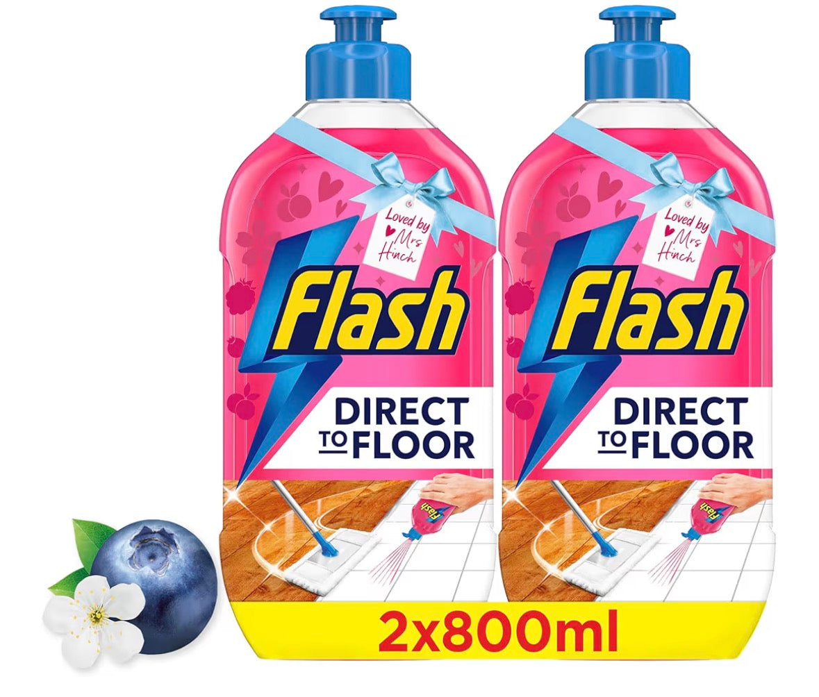 Direct to Floor Berry & Cherry Blossom All Purpose Floor Cleaner 2x800ML