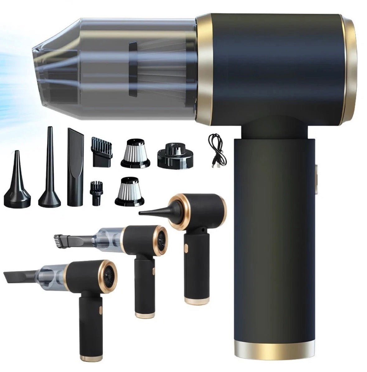 Car Vacuum Cleaner Wet/Dry Cordless Strong Suction Handheld Cleaning