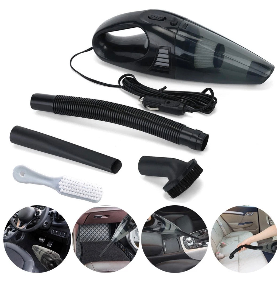Car Vacuum Cleaner Wet/Dry Cordless Strong Suction Handheld Cleaning