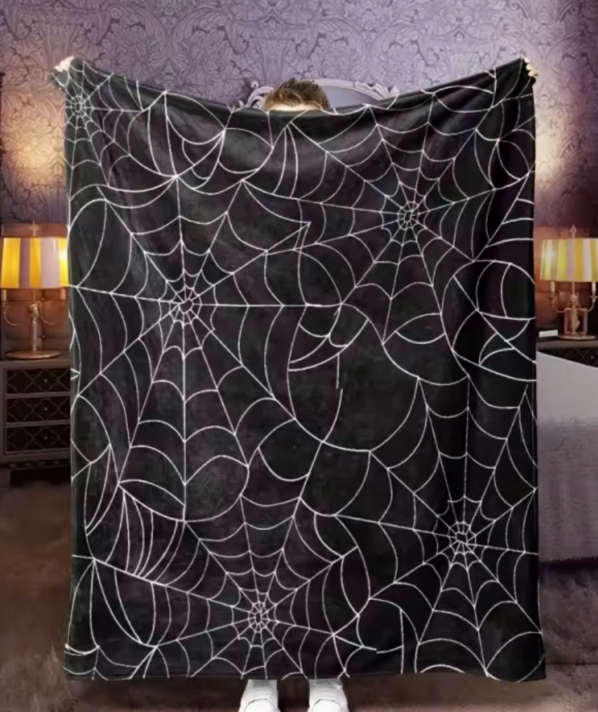 Gothic Spiderweb  Blanket 130x150cm