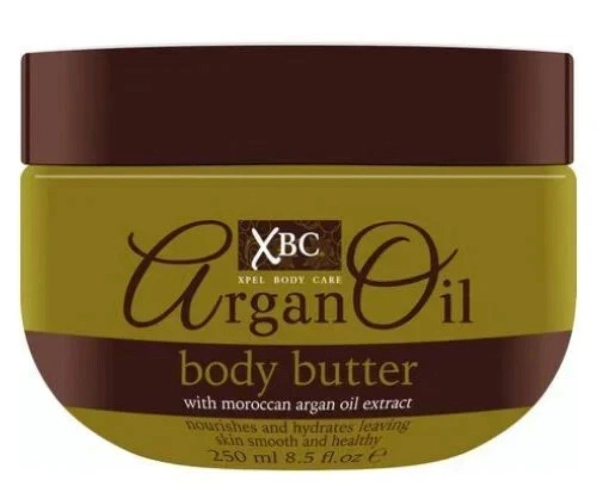 3x XBC Argan Oil Body Butter Nourish, Hydrate,Smooth Skin Cleanse - 250ml