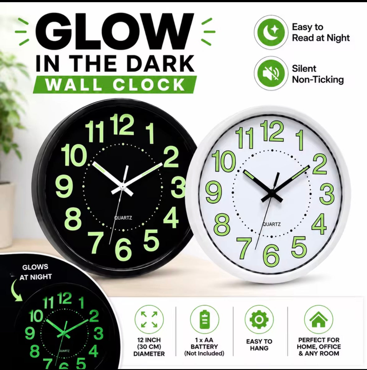 Glow In The Dark Clock