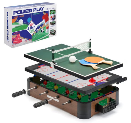 3 in 1 Table Top Games, Multi Game Table Set, Mini Football