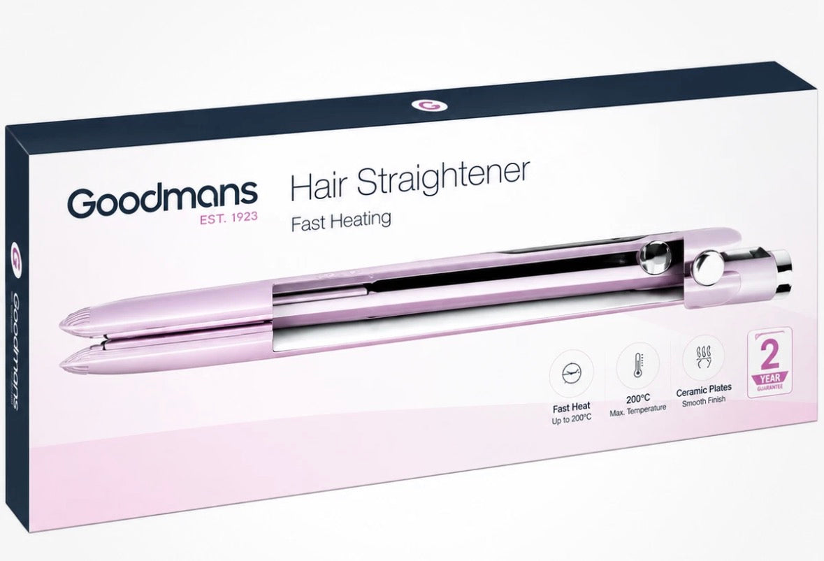 Hair Straightener Aluminium 360 Swivel Salon Frizz Static 200°C