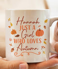Personalised Loves Autumn Mug