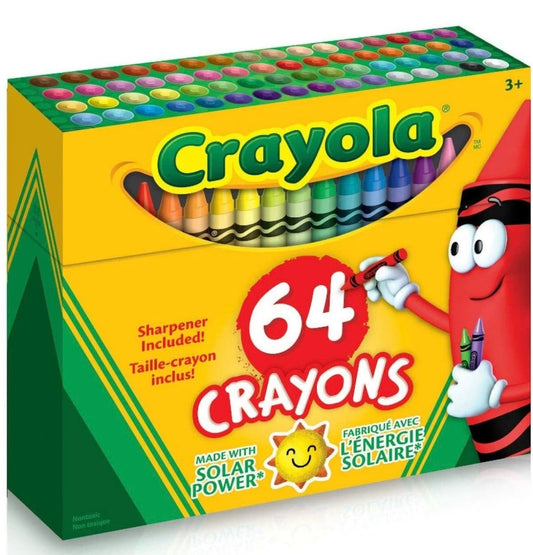 Crayola Crayons Assorted Colors 64 Count