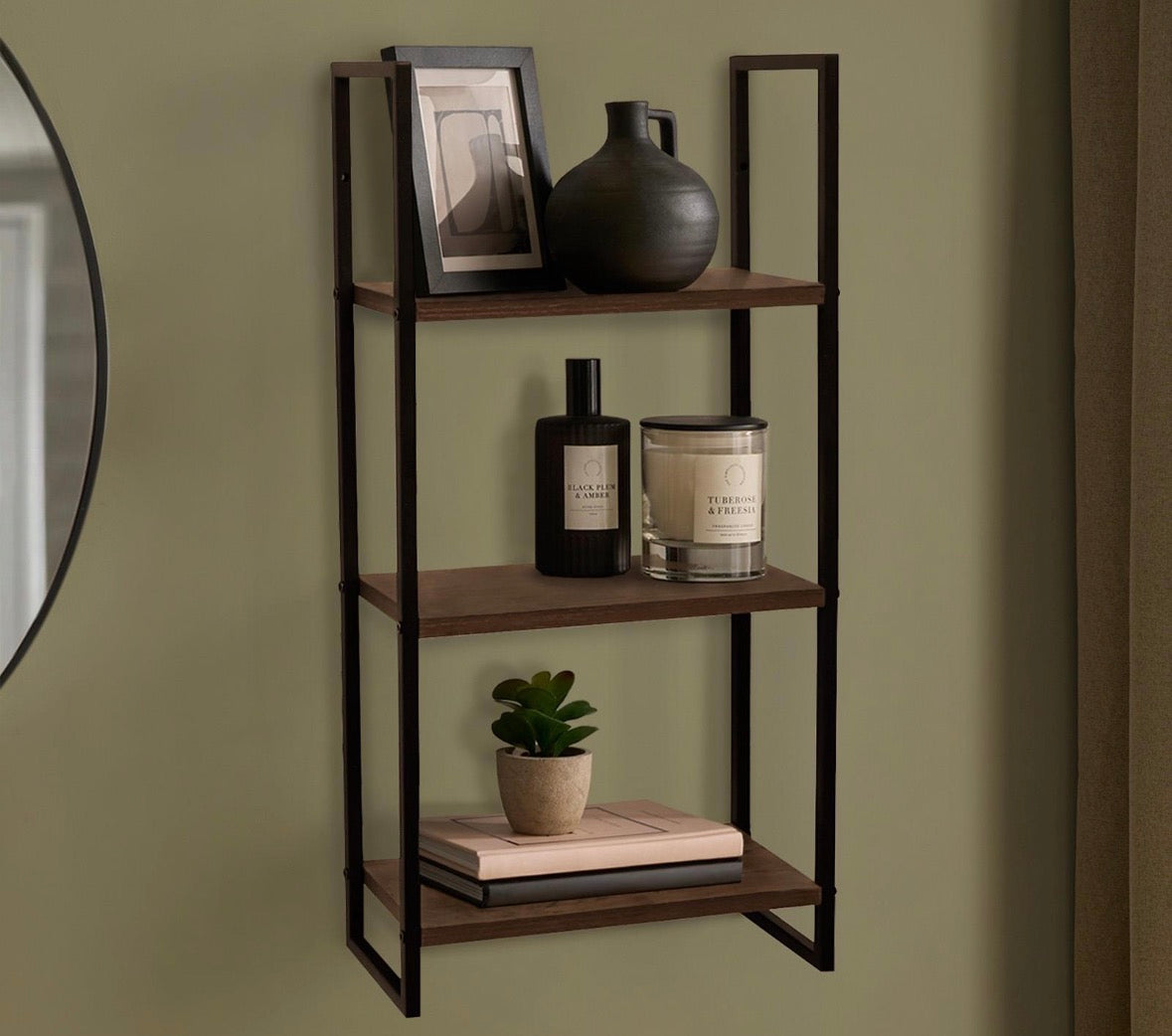 Wall Mounted Shelf 3Tier Unit Shelving