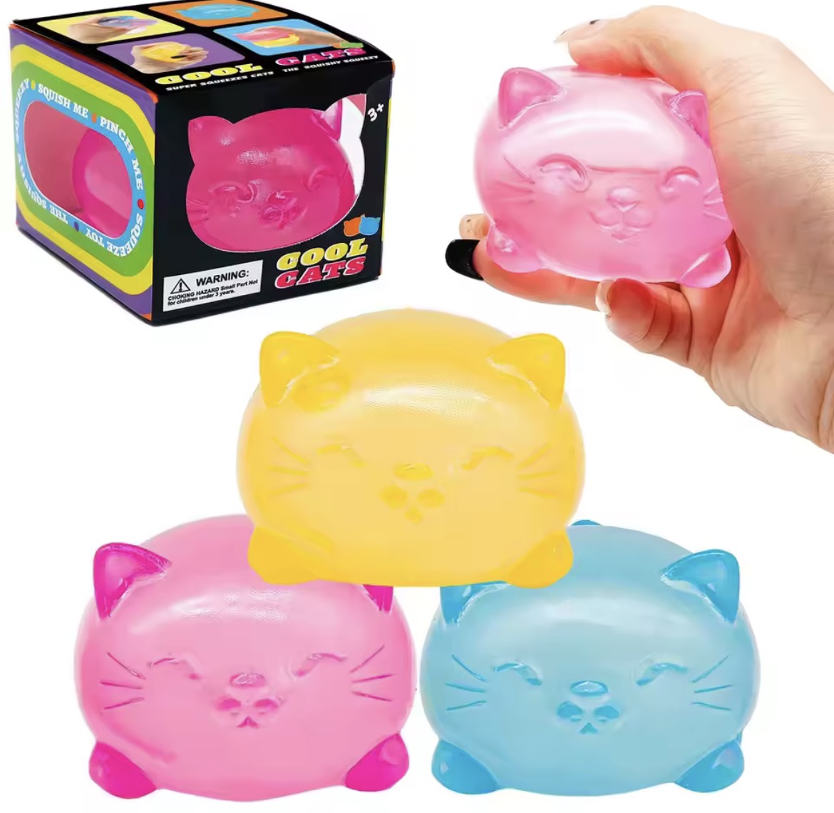 Mini Cute Cat Maltose Decompression Toy