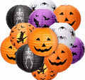 5pcs Halloween 3D Paper Pumpkin Lantern Set