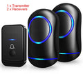 Wireless Door Bells Waterproof 1000ft Long Range Plug in LED Flash +2 Receivers
