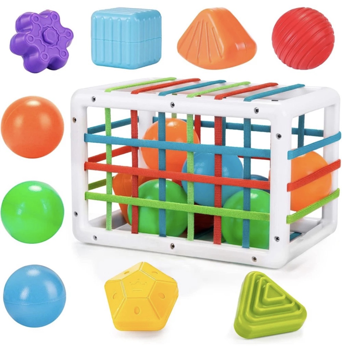 Sensory Toy Activity Cube, Montessori Toys