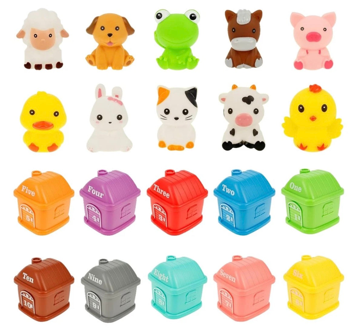 10pc Farm Animals