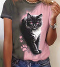 Two-Tone Cat T-Shirt
