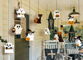 12 Cute Paper Halloween Ghost Decorations