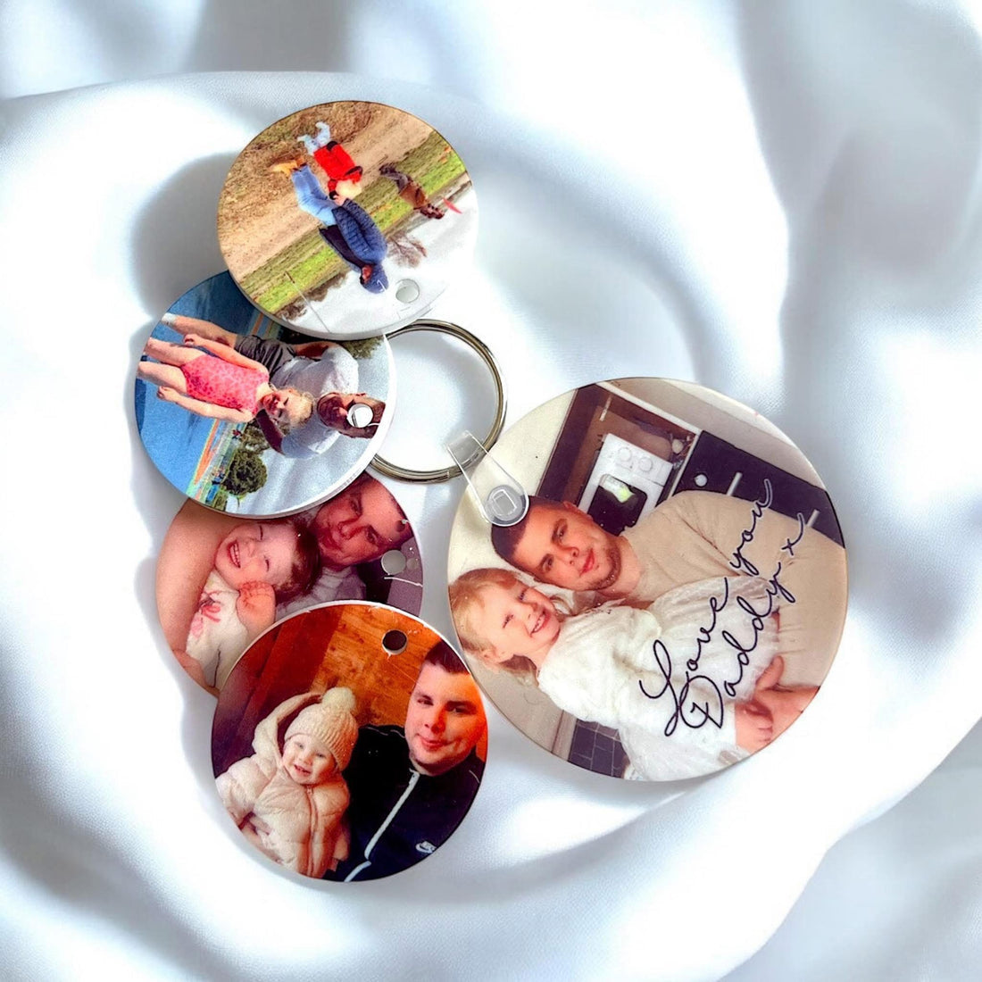 Personalised Acrylic 5 Photo Keyring