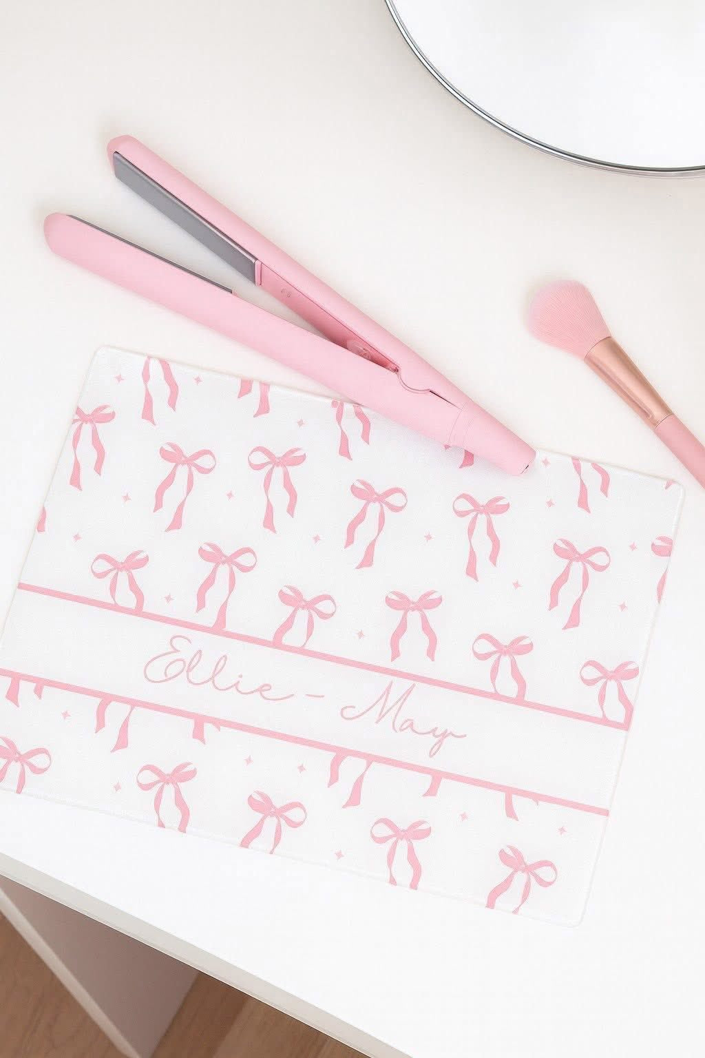 Personalised Glass Hair Straightener Board