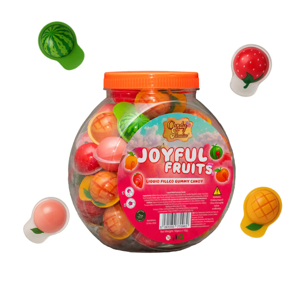 Candy Paradise Joyful Fruits Gummy Jar