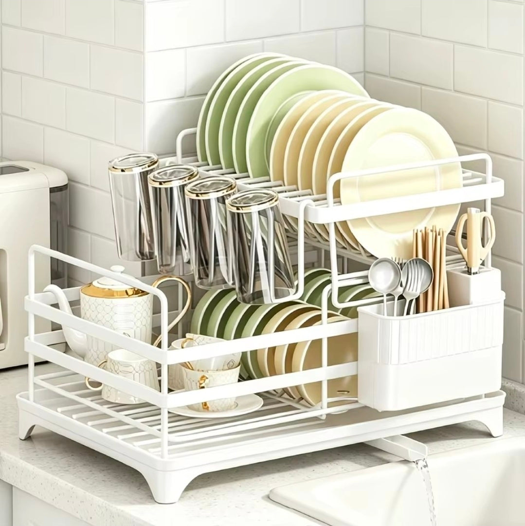 2 Tier Carbon Steel Dish Racks